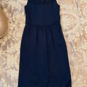 St John Knit Dress, Black , Size 6